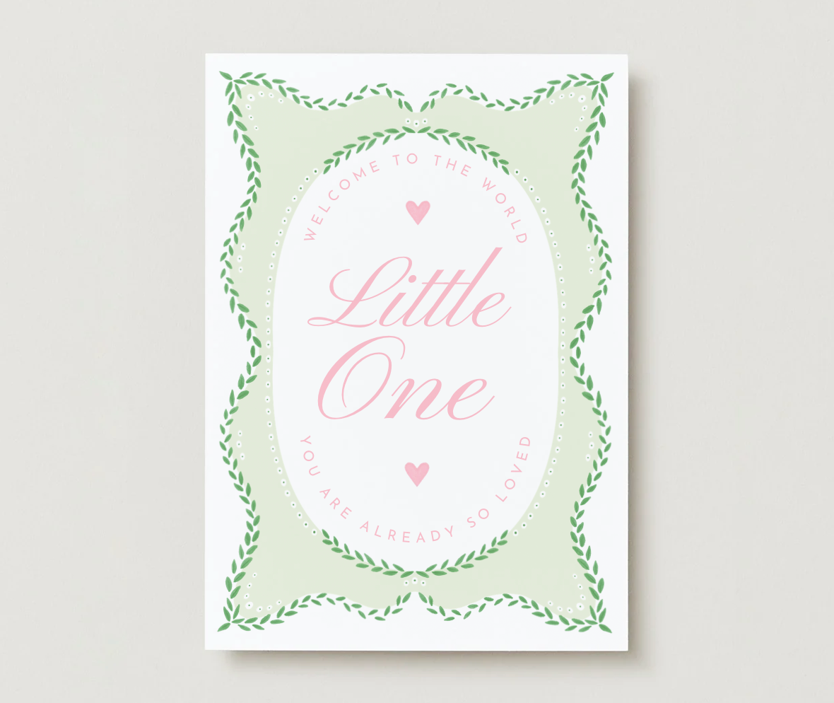 'Welcome to the World Little One' Baby Card