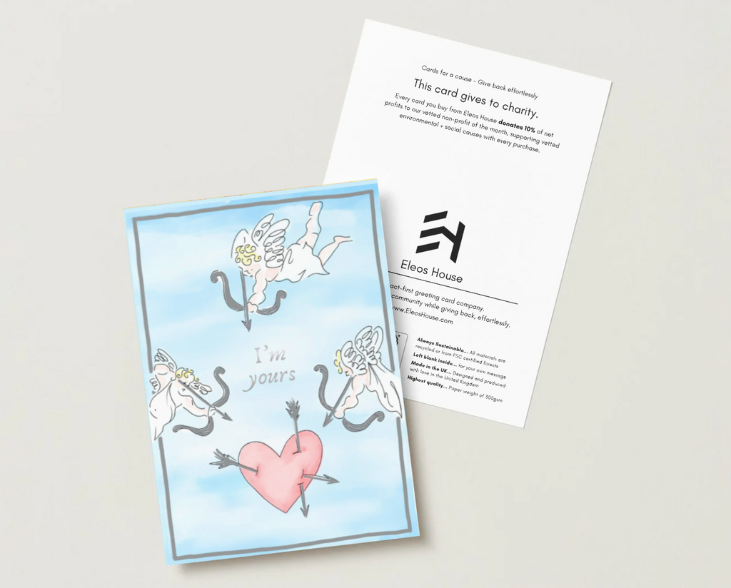 'I'm Yours' Silver Foil Valentine's Day Card