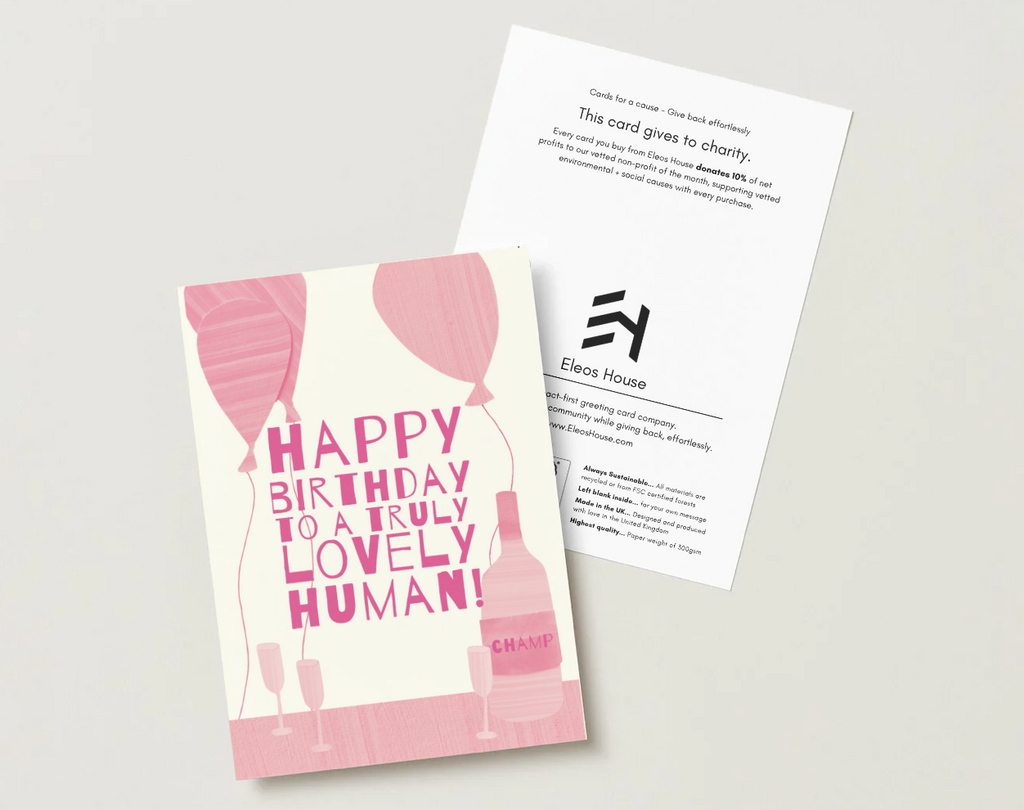 Balloons and Champagne Birthday Card (Foil)
