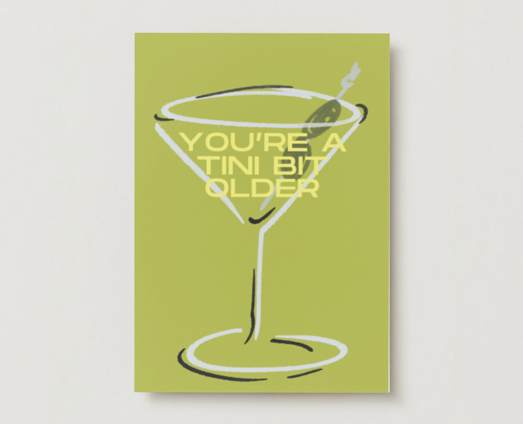 'A Tini Bit Older' Birthday Card