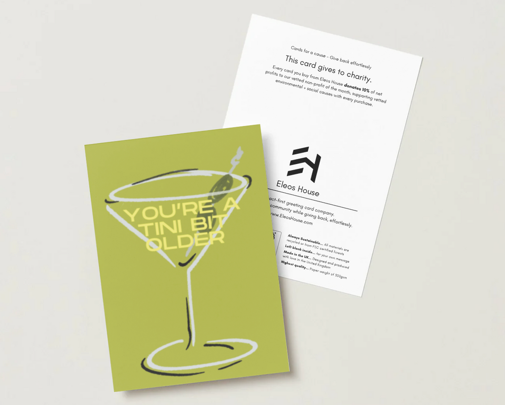 'A Tini Bit Older' Birthday Card