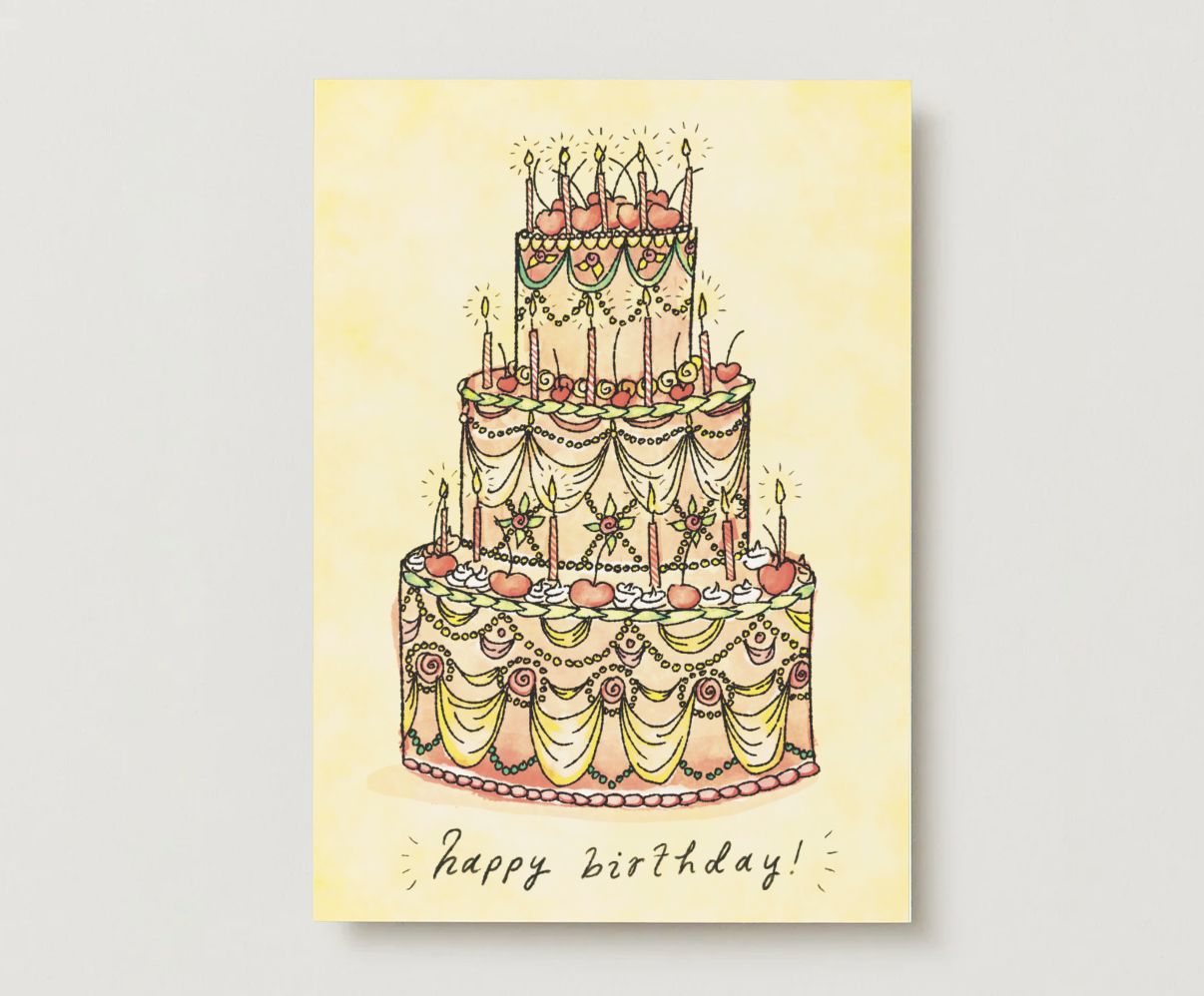'Party Time!' Birthday Cake Card