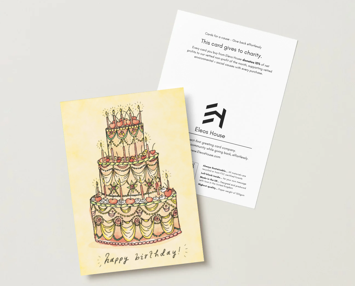'Party Time!' Birthday Cake Card