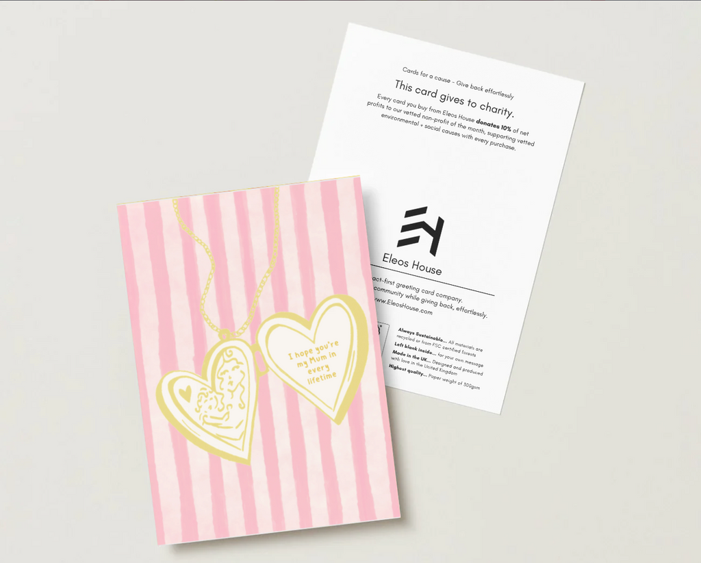 'I Hope You're My Mum in Every Lifetime' Gold Foil Mother's Day Card