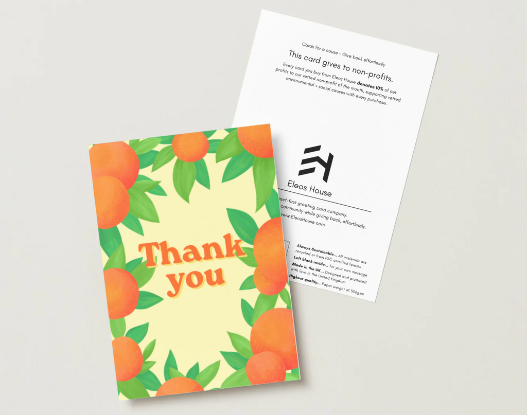 Thank You Oranges Card