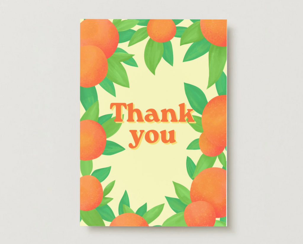 Thank You Oranges Card
