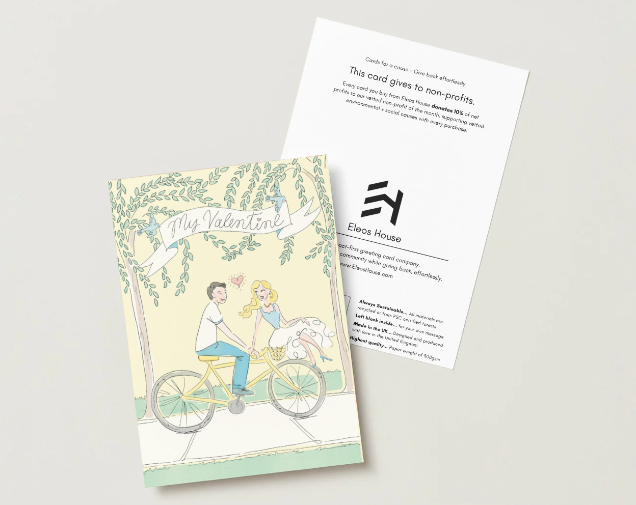 My Valentine Bicycle Card