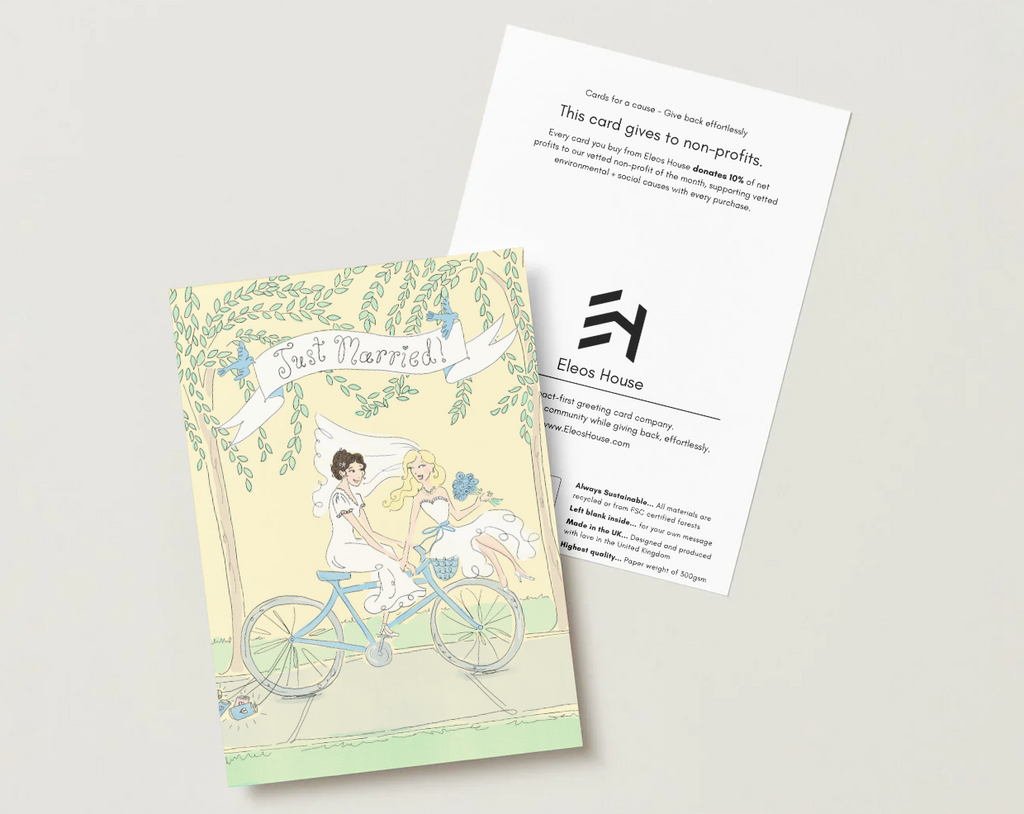 Just Married Brides Card
