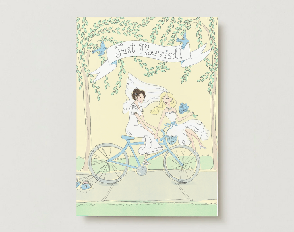 Just Married Brides Card
