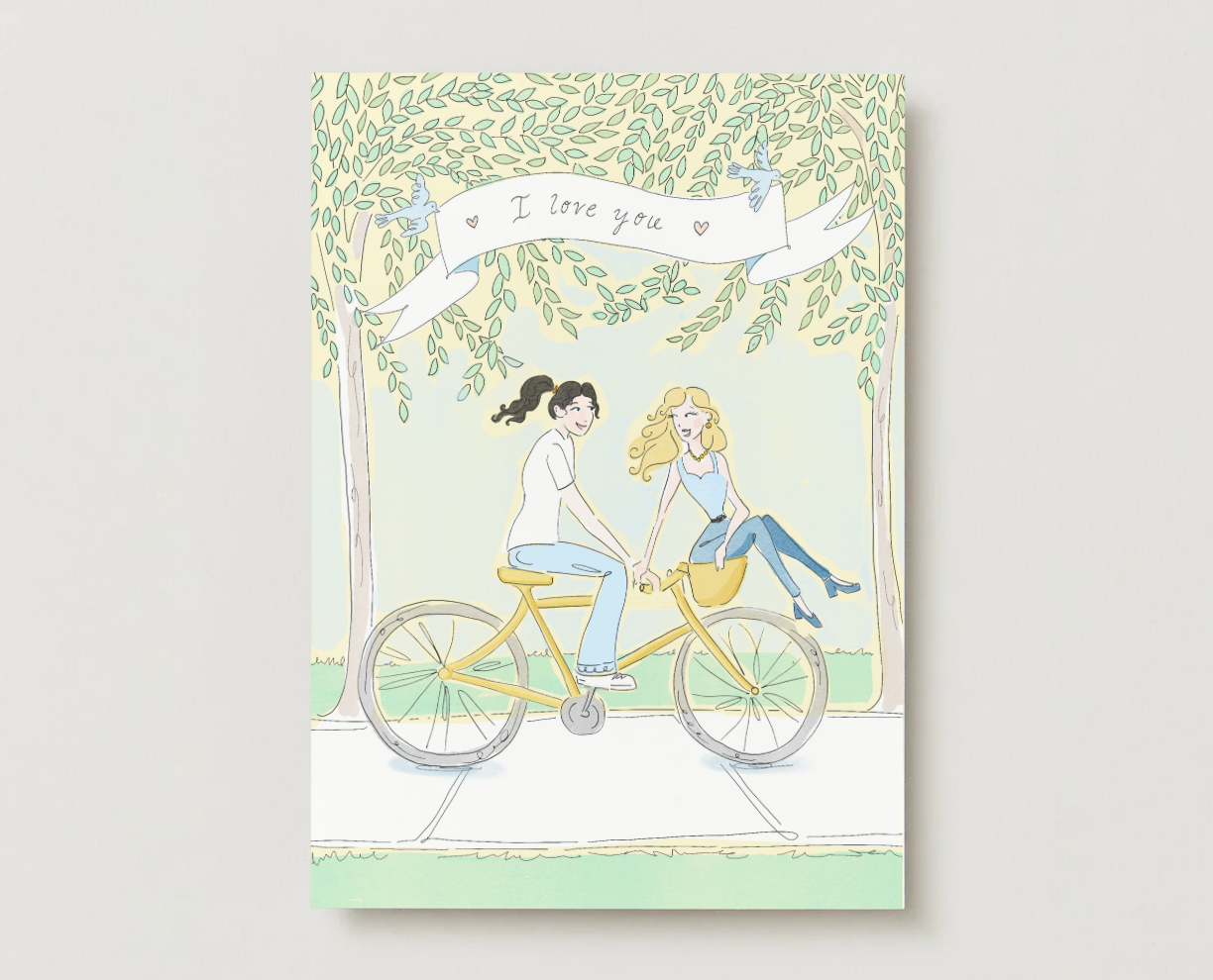 My Valentine Bicycle Card