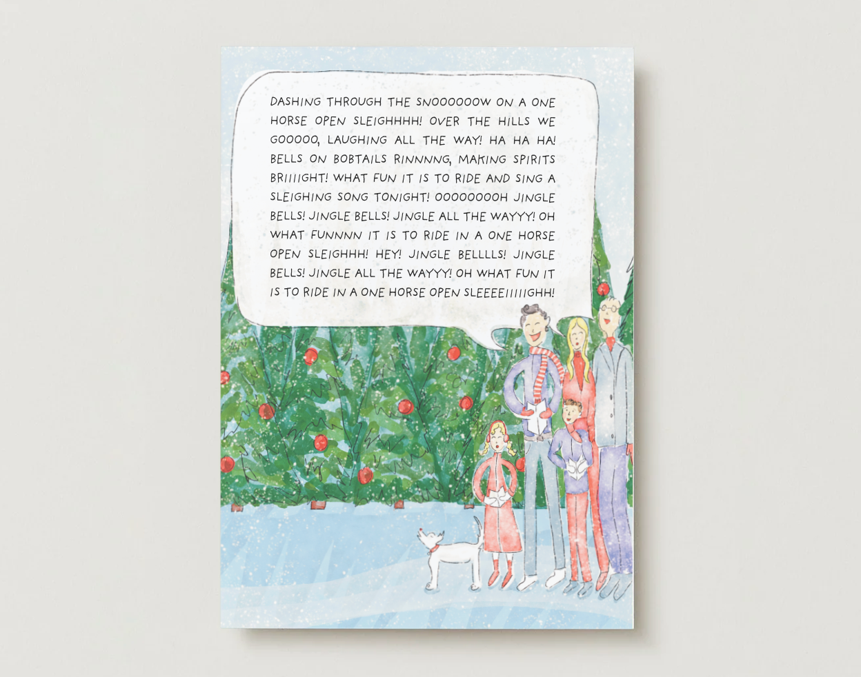Caroling Christmas Card