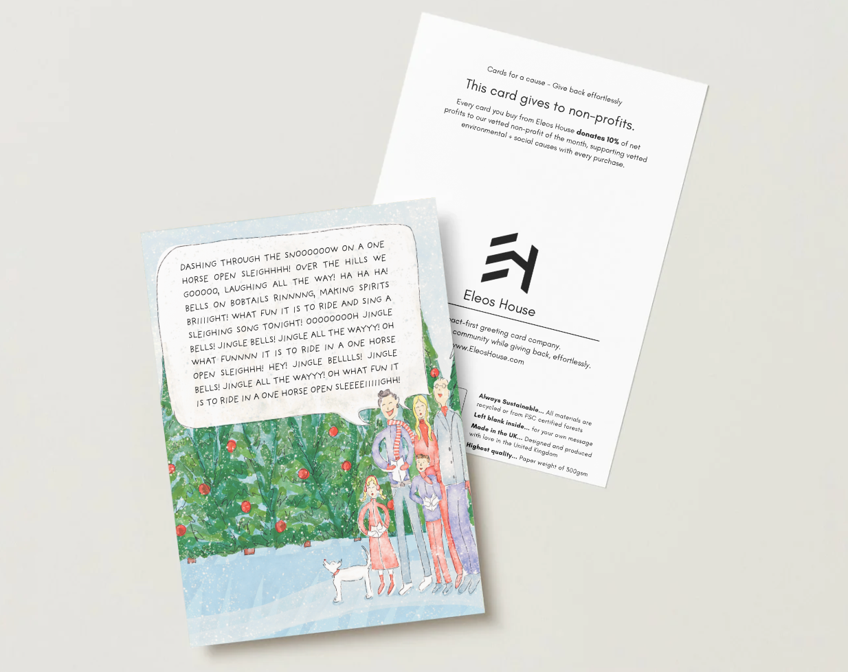Caroling Christmas Card