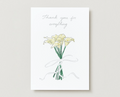 'Thank You For Everything' Silver Foil Greeting Card
