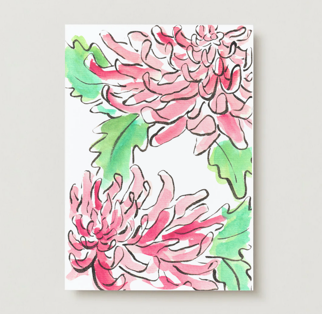 Chrysanthemum Floral Card