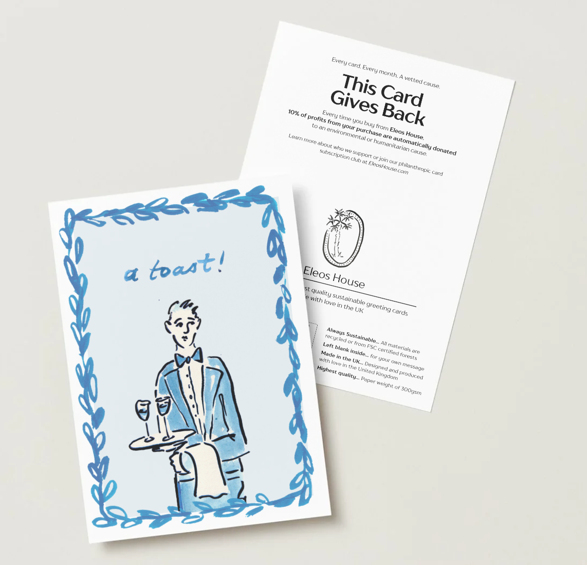 'A Toast!' Butler Card