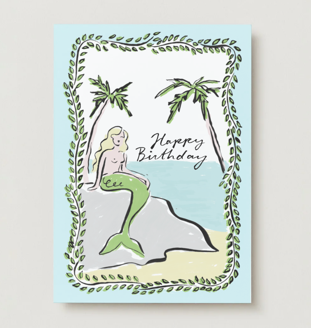 Mermaid Birthday Card