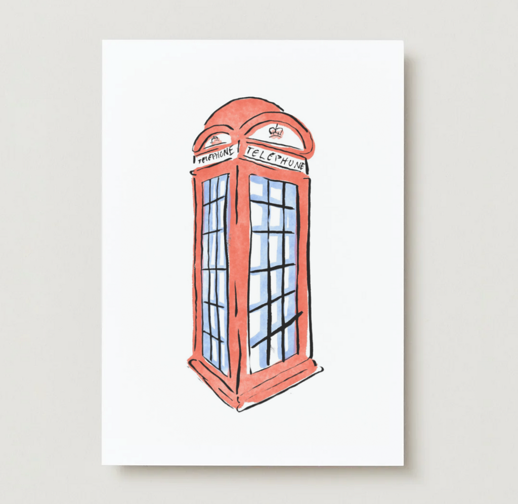 London Telephone Box Card