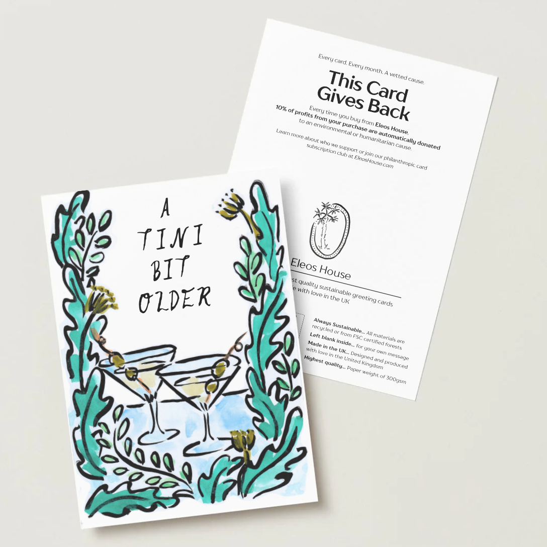 'A Tini Bit Older' Birthday Card