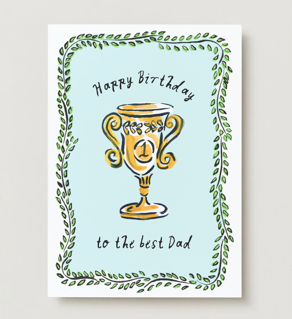 "Happy Birthday to the Best Dad" Card