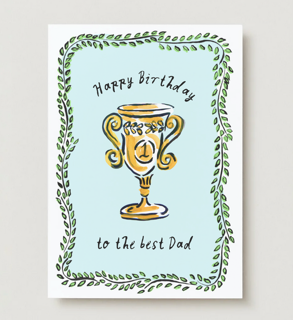 "Happy Birthday to the Best Dad" Card