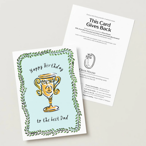 "Happy Birthday to the Best Dad" Card