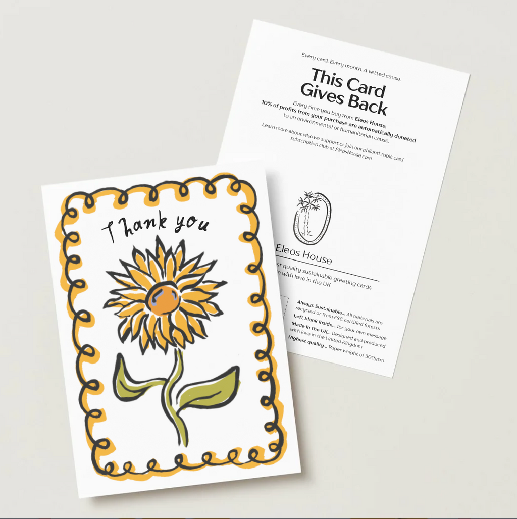 Thank You Sunflower Card