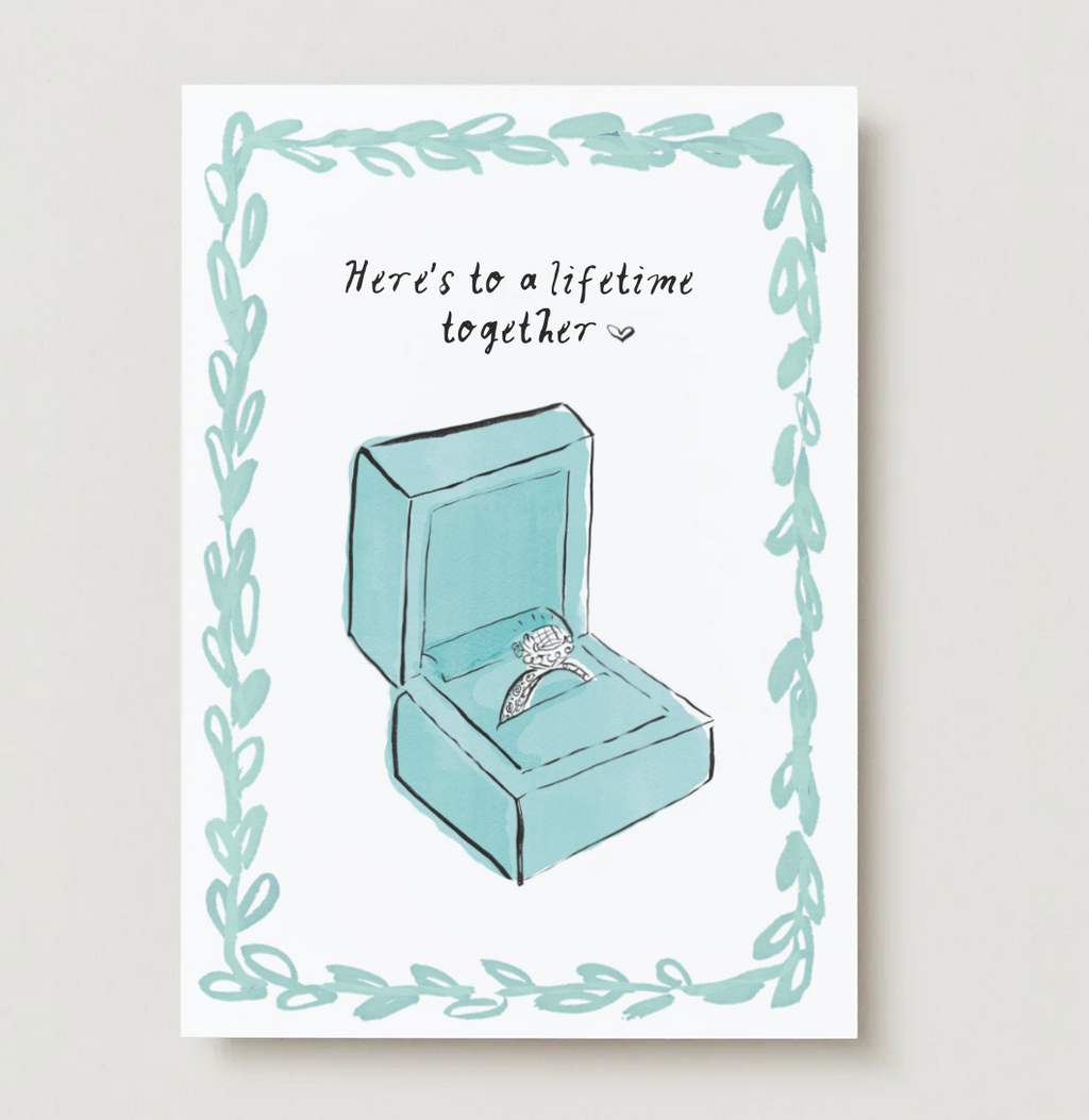 Here's to a Lifetime Together Engagement Card