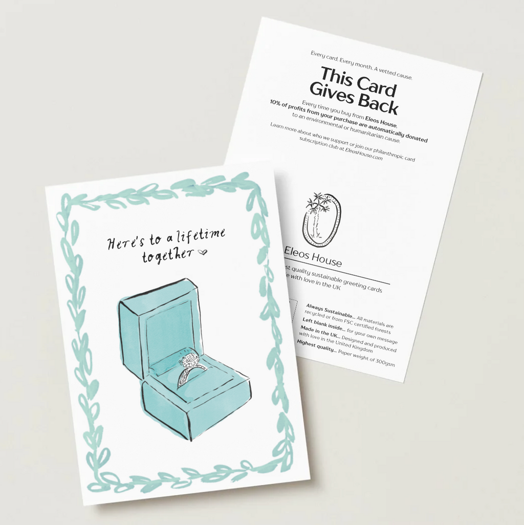 Here's to a Lifetime Together Engagement Card