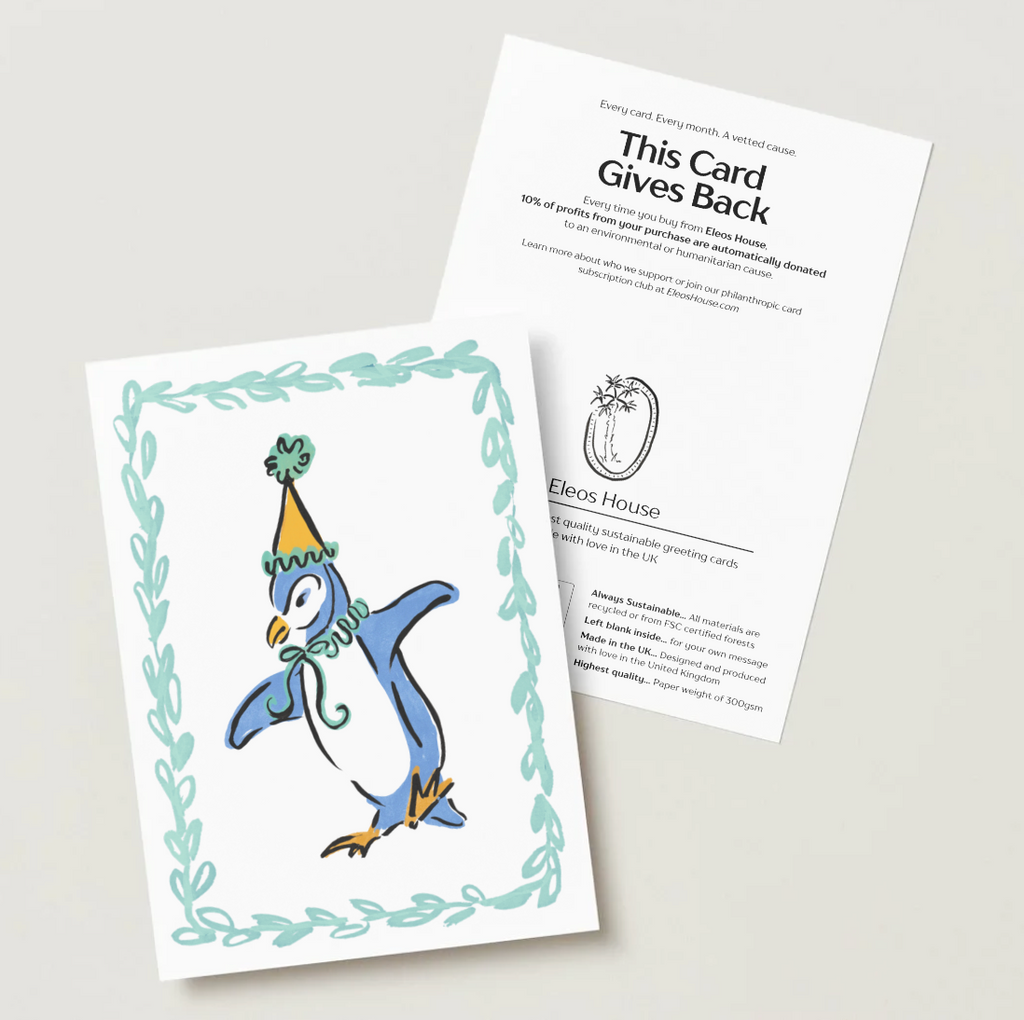 Party Animal Penguin Card