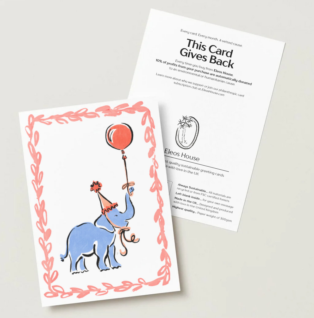 Party Animal Elephant Card