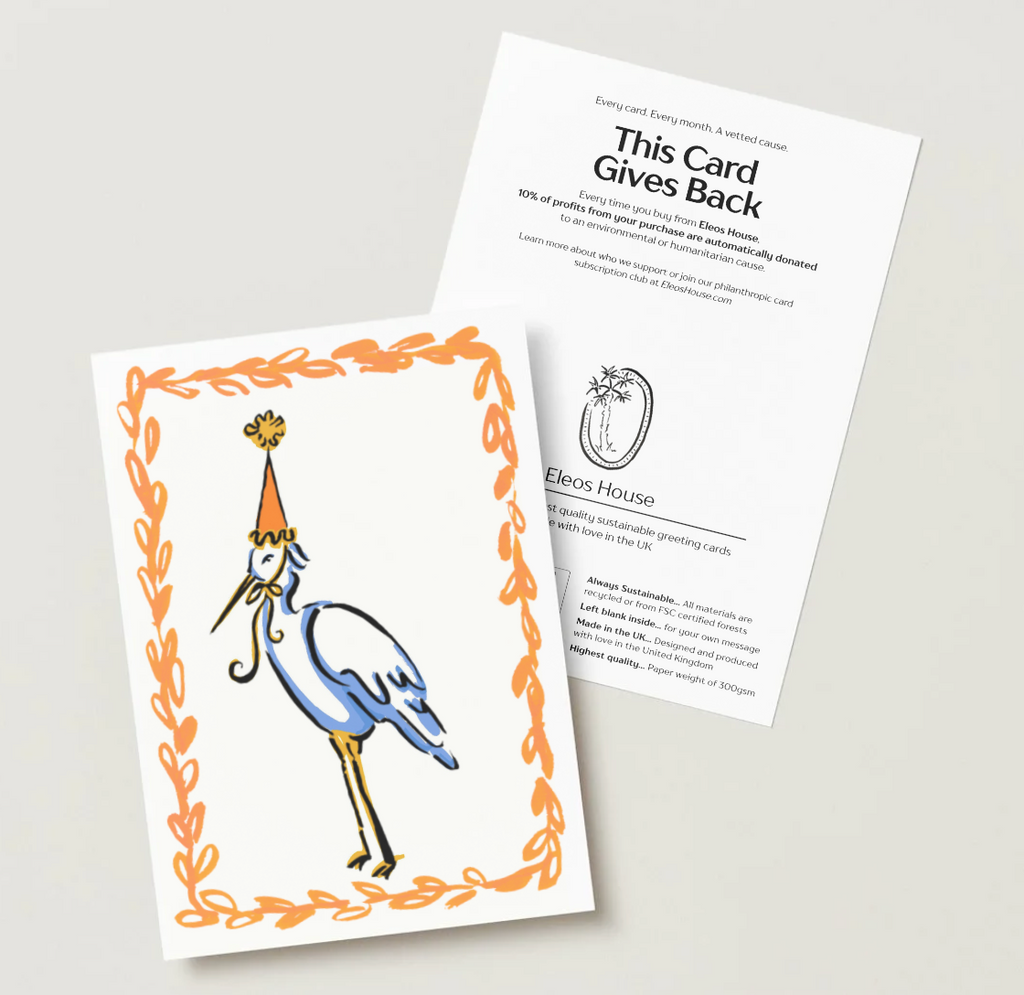 Party Animal Crane Card