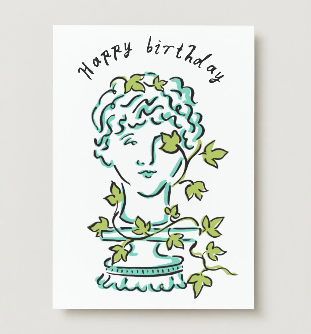 Happy Birthday Statue Card