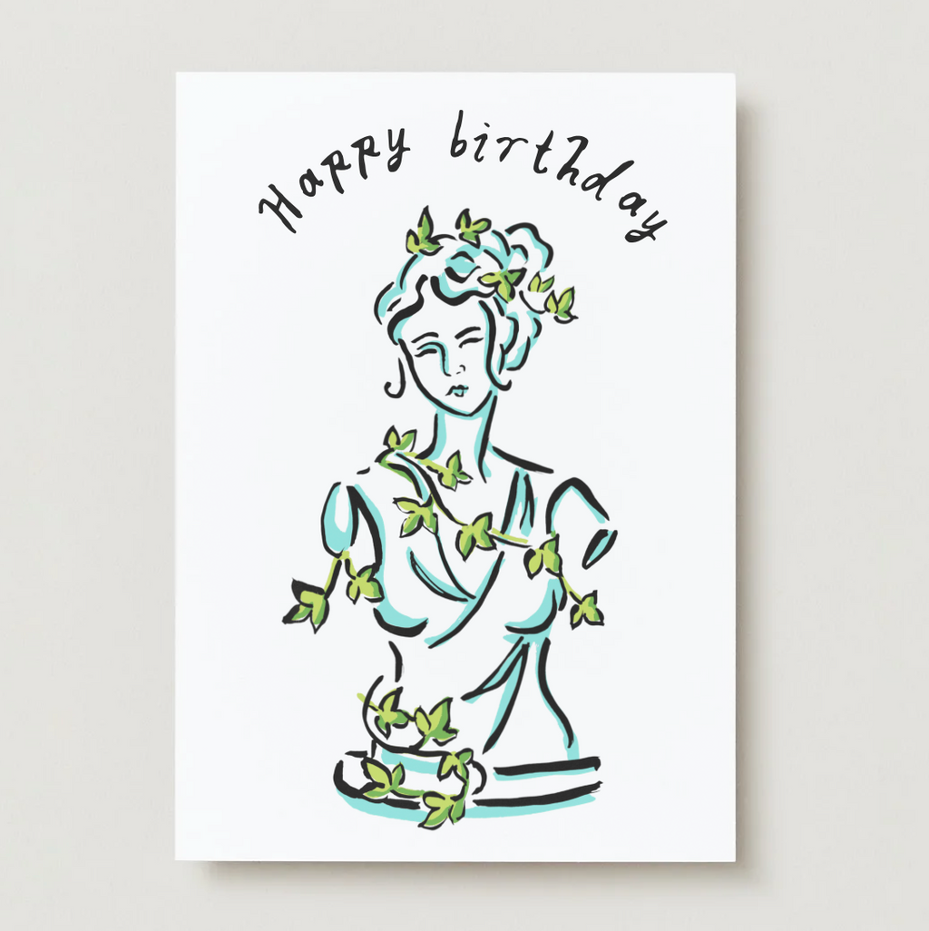 Happy Birthday Statue Card