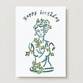 Happy Birthday Statue Card