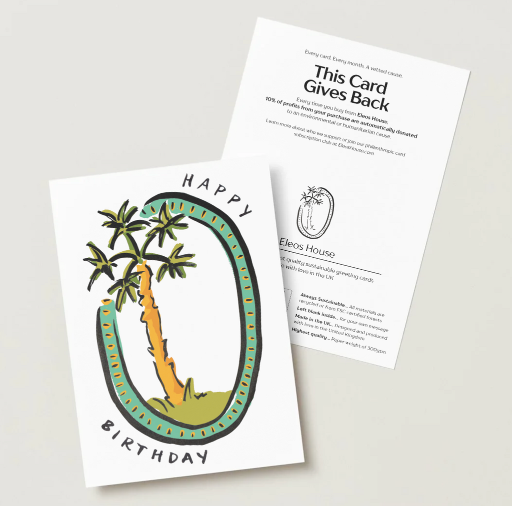 Happy Birthday Palm tree Card