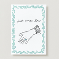 First Comes Love Engagement / Wedding Card