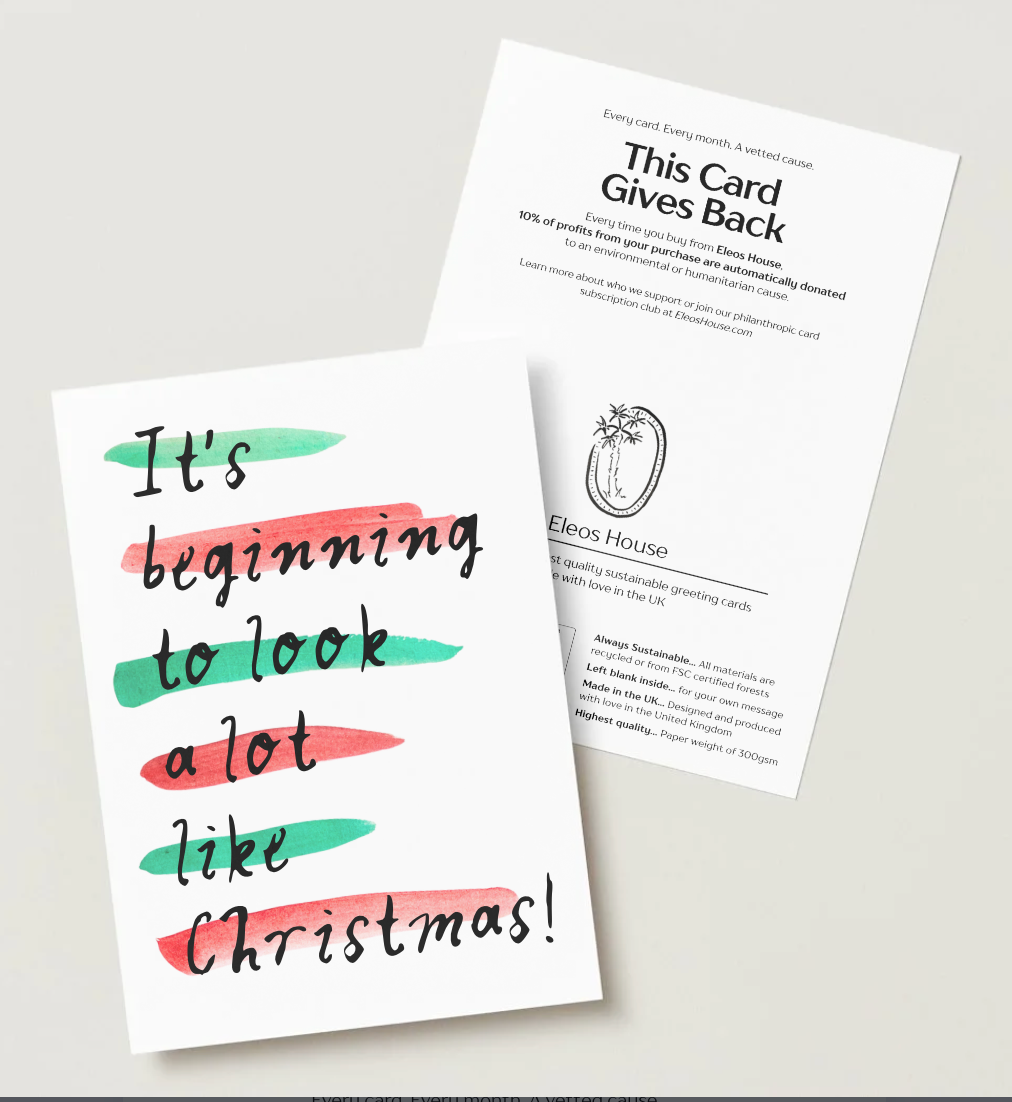 'It's Beginning To Look A Lot Like Christmas' Card