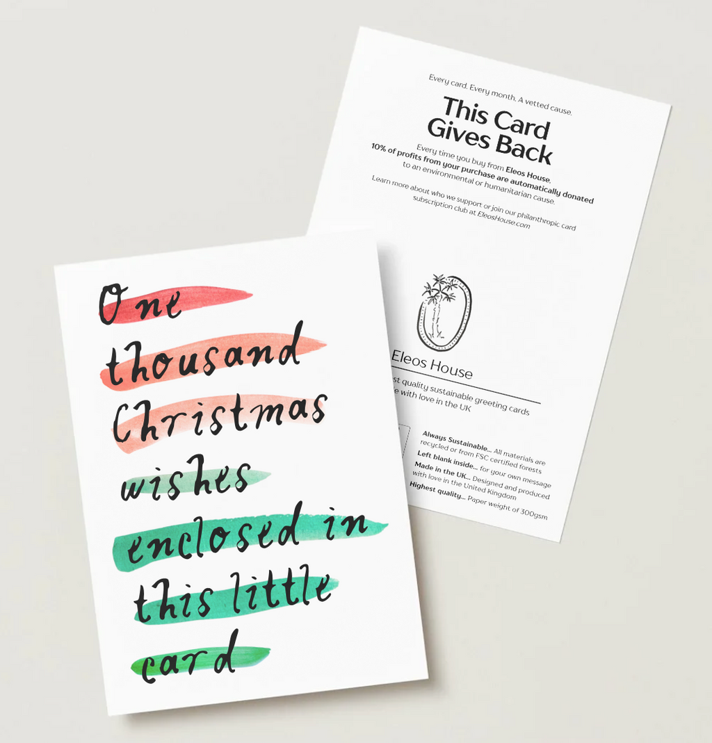 'One Thousand Christmas Wishes' Card