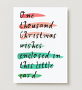 'One Thousand Christmas Wishes' Card