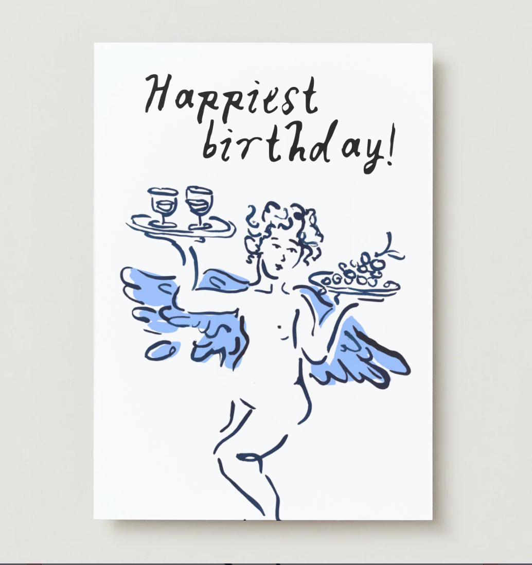 'Happiest Birthday!' Cherub Card