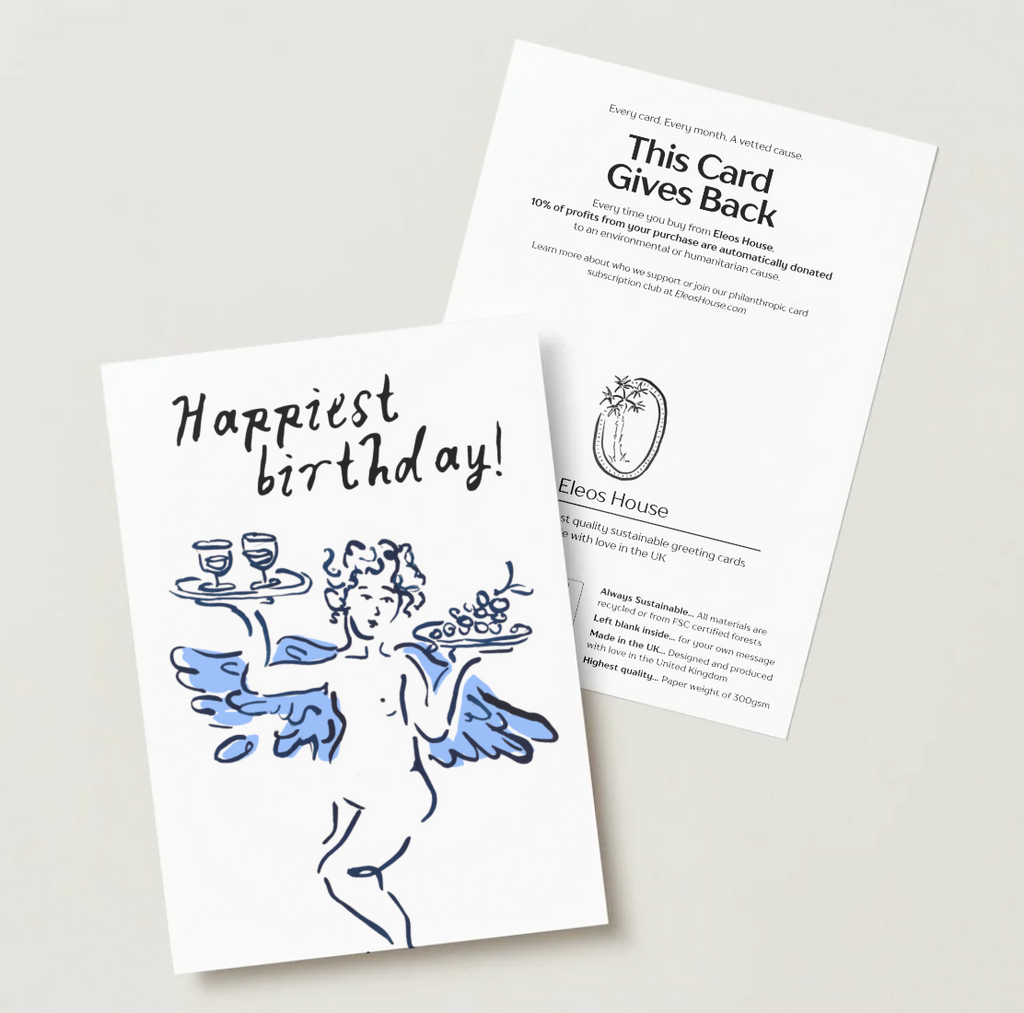 'Happiest Birthday!' Cherub Card