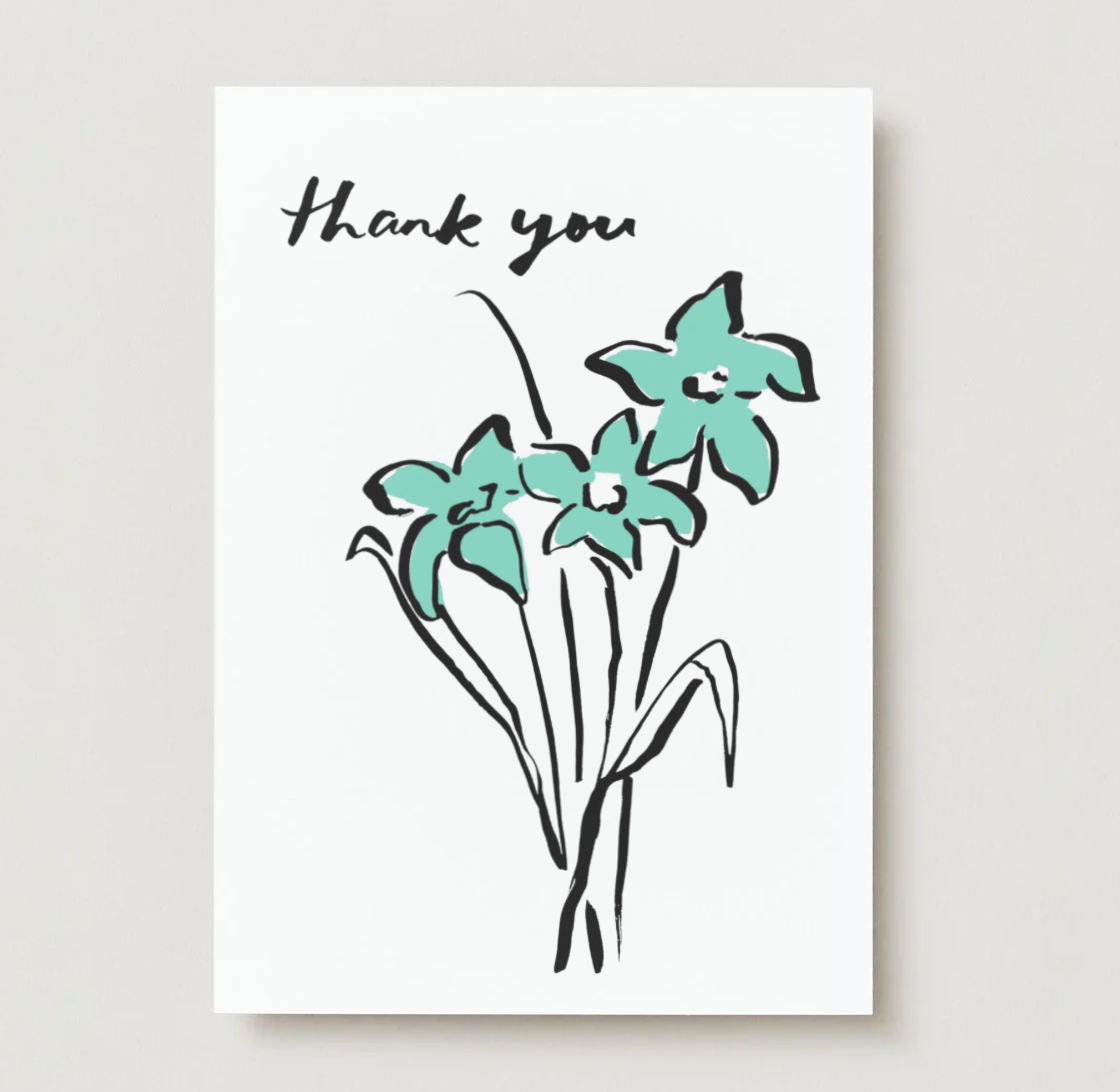 Thank You Flowers Card