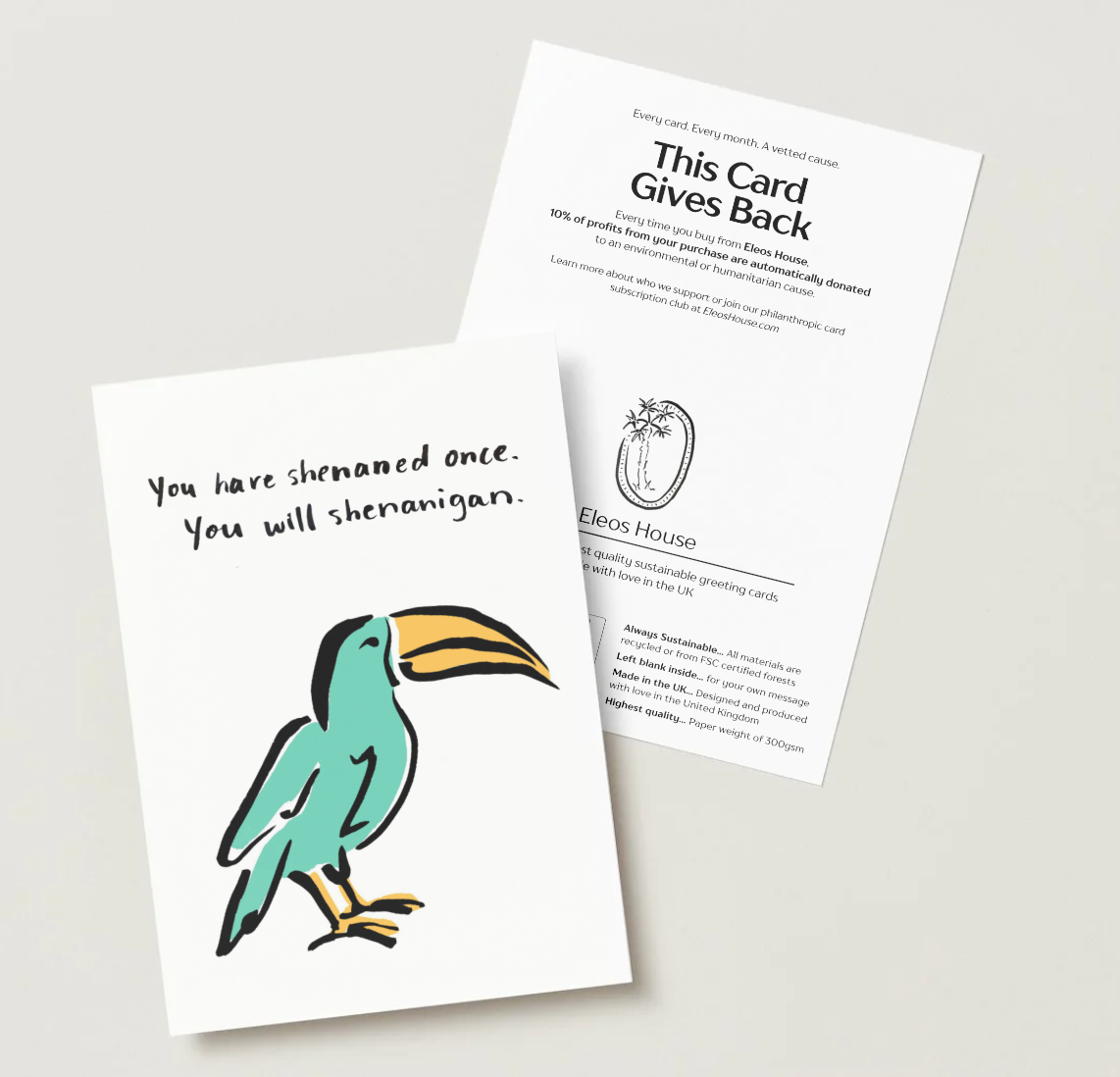 Shenanigan Toucan Card