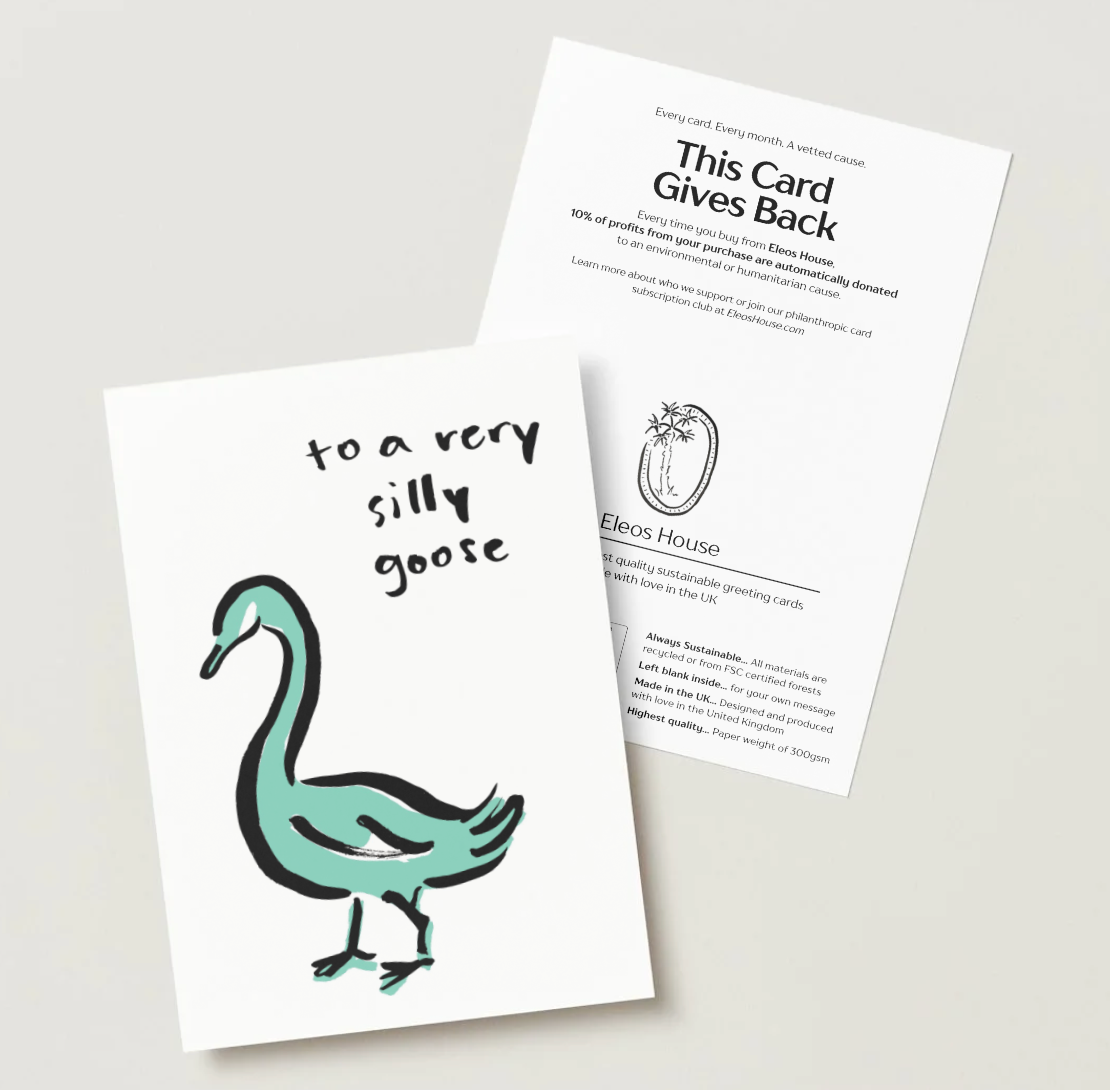 To A Very Silly Goose Card