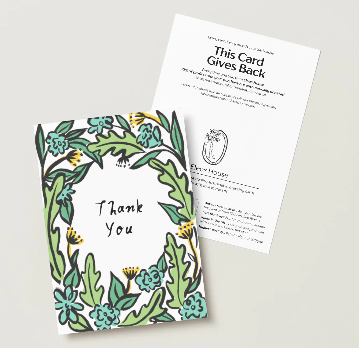 Thank You Encircled Greenery