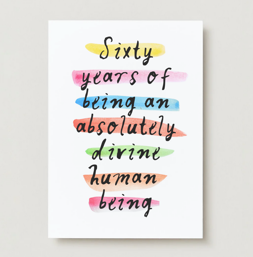 'Sixty Years of Being Divine' 60th Birthday Card