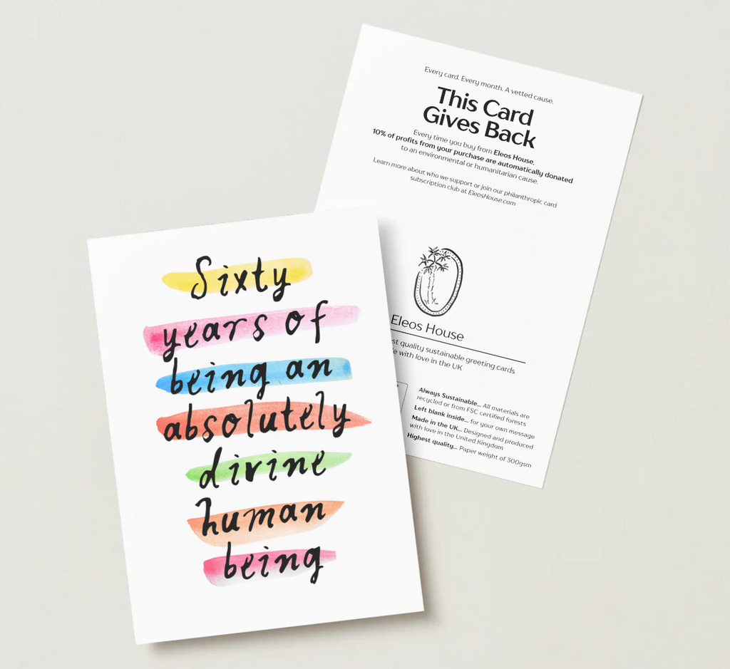 'Sixty Years of Being Divine' 60th Birthday Card