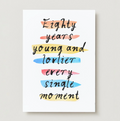 'Eighty Years Young' 80th Card