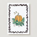 Pumpkin Card – Autumn Illustrated Blank Card