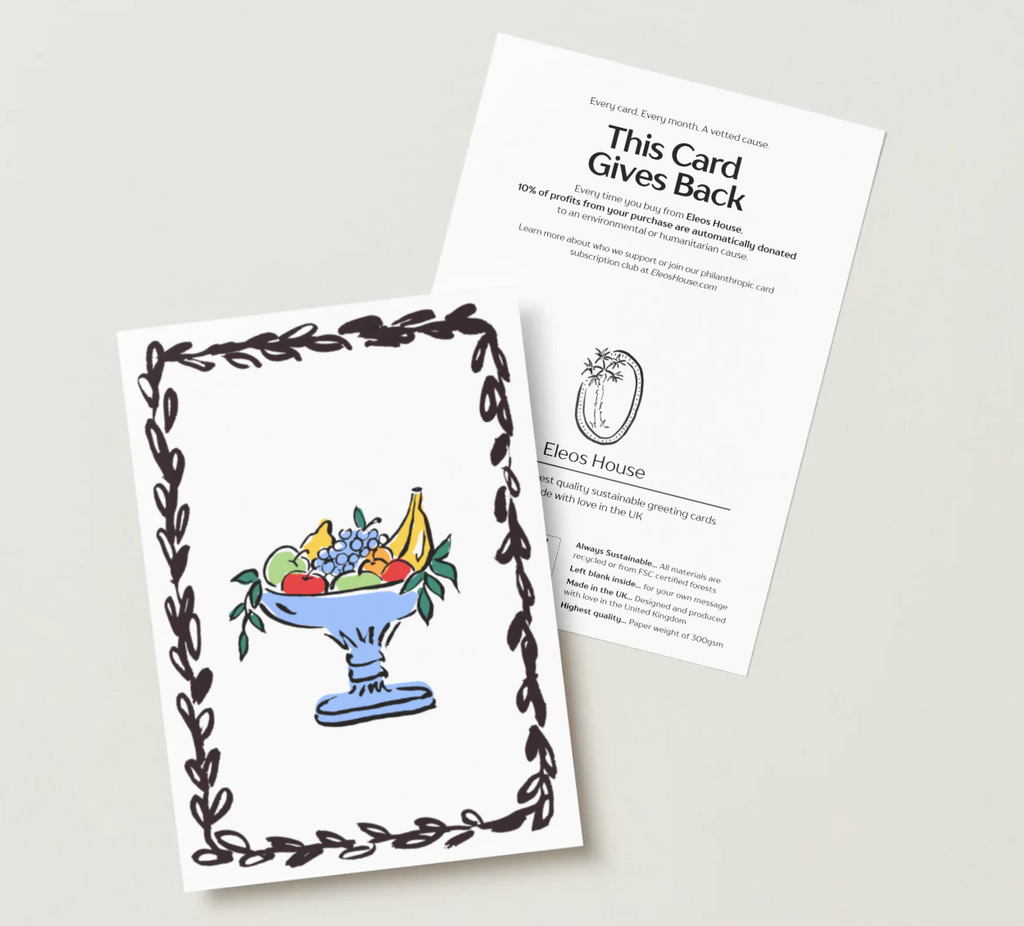 Fruit Bowl Card – Illustrated Blank Card for Any Occasion